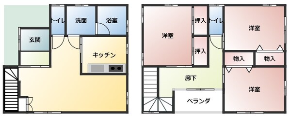 さくら堤賃貸住宅の物件間取画像